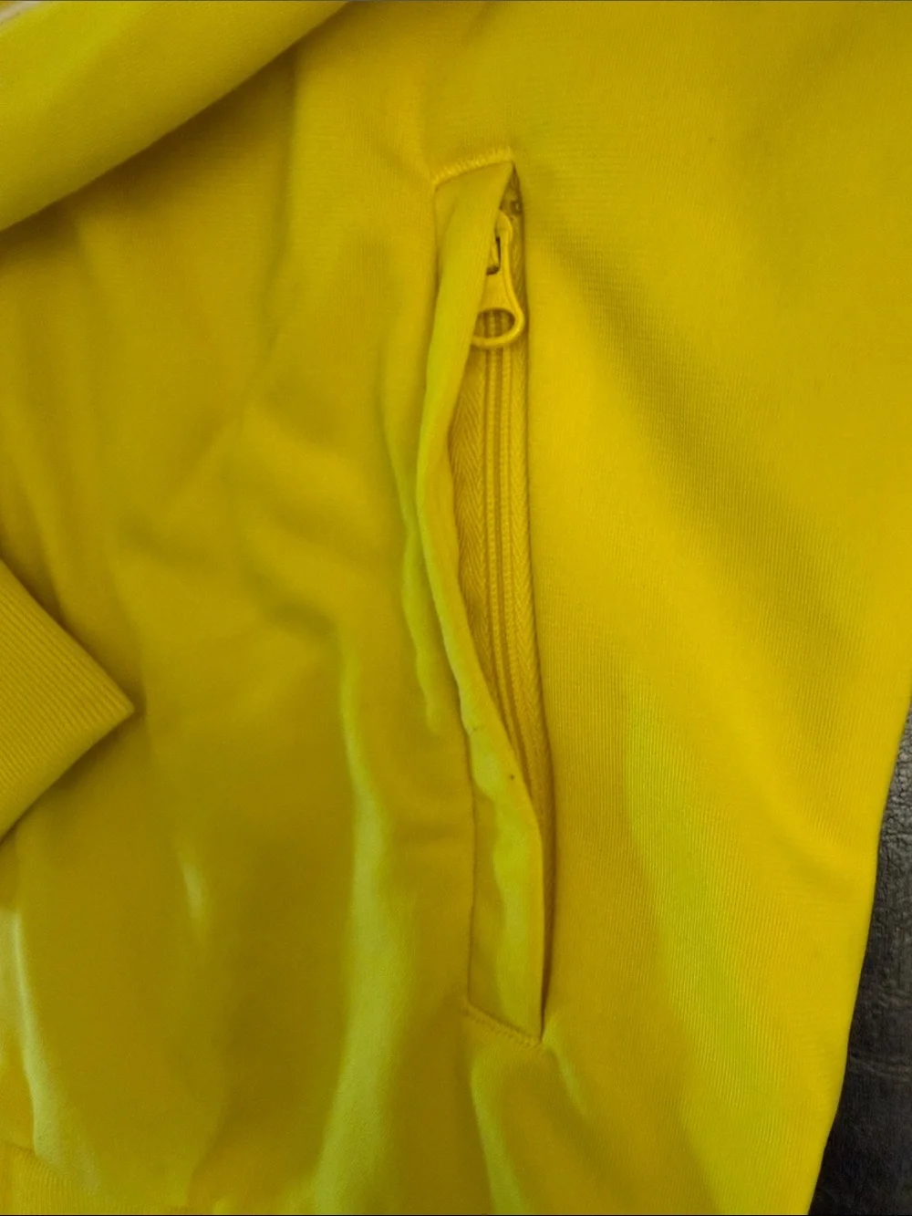 adidas Kids Yellow Track Jacket with White 3-Stripes & Womens’ Cap Bundle